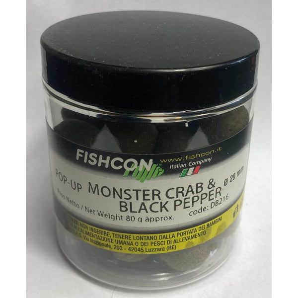 POP UP ALL SEASON MONSTER CRAB/BLACK PEPPER 20mm.