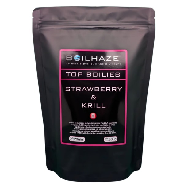 BOILHAZE strawberry krill 20mm.